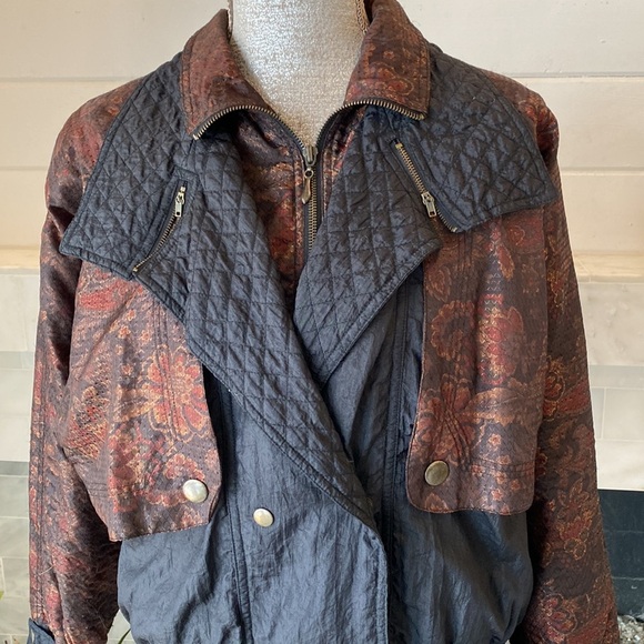 Vintage Lavon Foral Brocaade Lightweight Jacket Size PS - Picture 3 of 13